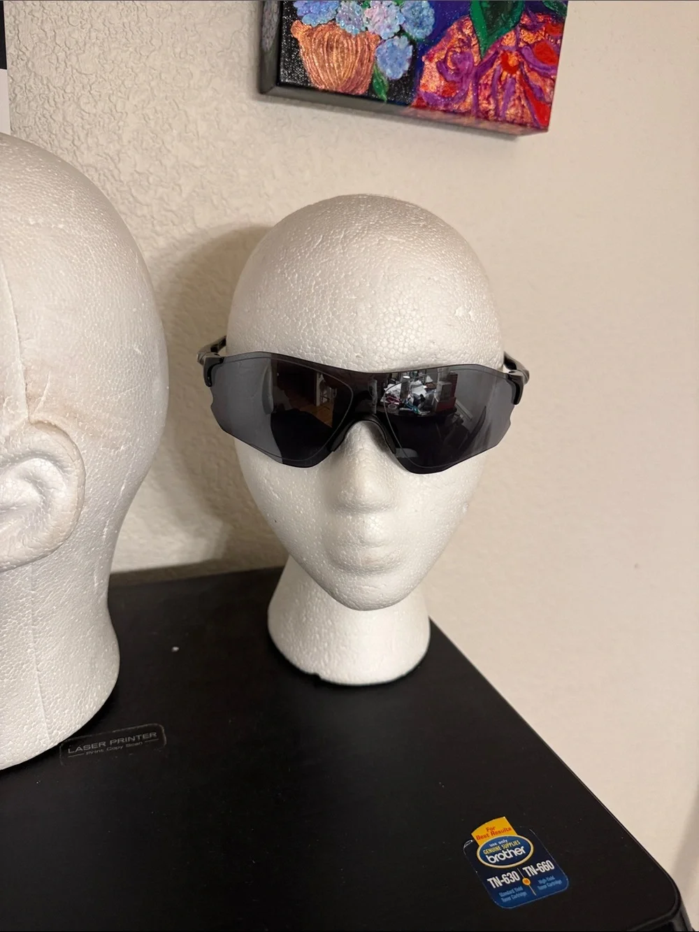 Oakley ev zero Sport Wraparound Sunglasses - Black Tinted Lenses